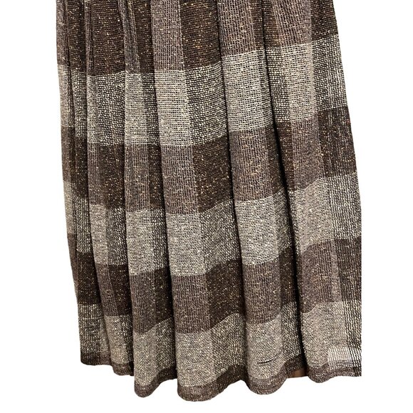 Carole Little for Saint Tropez West Midi Skirt SZ 6 Plaid Boho Chic Y2K - Picture 10 of 12